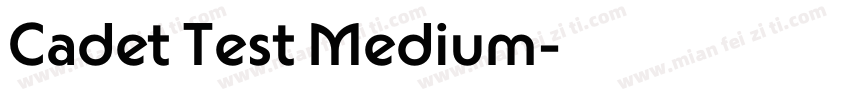 Cadet Test Medium字体转换